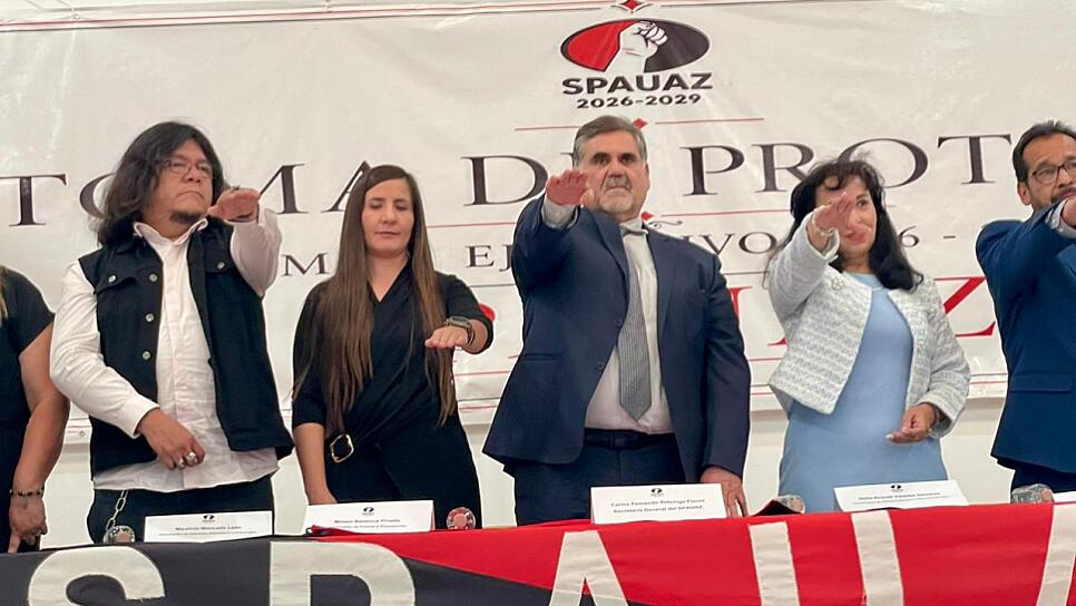 CAMBIA DE MANO SECRETARÍA GENERAL DEL SPAUAZ CON UN LLAMADO A LA UNIDAD SINDICAL