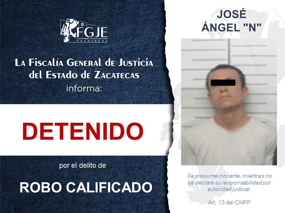DETIENE FGJEZ A CINCO PERSONAS CON ÓRDENES DE APREHENSIÓN EN ZACATECAS