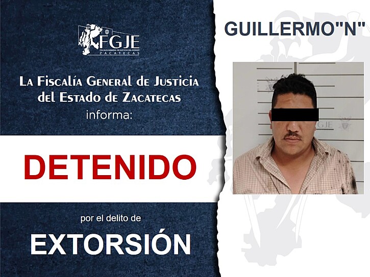 DETIENEN A GUILLERMO “N” POR PRESUNTA EXTORSIÓN A EMPRESARIOS