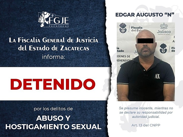 EJECUTA FGJEZ ÓRDENES DE APREHENSIÓN EN COORDINACIÓN CON LOS INTEGRANTES DE LA MESA ESTATAL DE CONSTRUCCIÓN DE PAZ