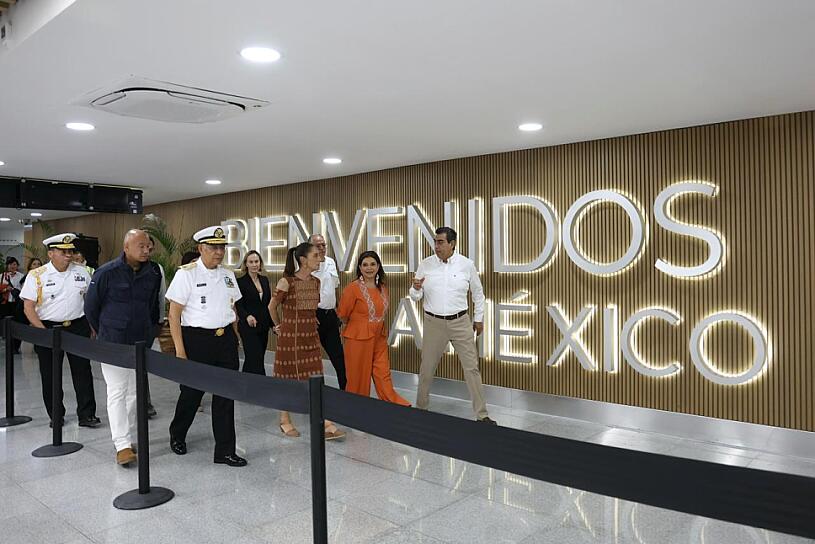 ENTREGA SHEINBAUM PRIMERA FASE DE REMODELACIÓN DEL AEROPUERTO BENITO JUÁREZ