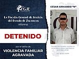 DETIENE FGJEZ A TRES PERSONAS CON ORDEN DE APREHENSIÓN EN ZACATECAS