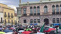 REÚNE PLAZA DE ARMAS A SIMPATIZANTES DE SHEINBAUM EN ZACATECAS