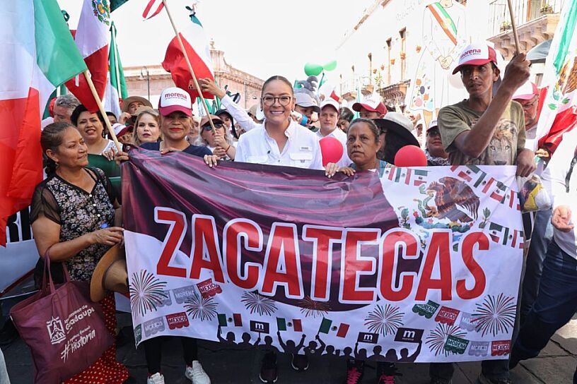 DESTACA VERÓNICA DÍAZ RESPALDO CIUDADANO A SHEINBAUM EN ZACATECAS
