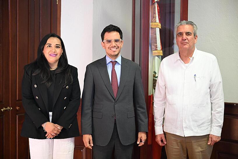 RECIBE MUGÜERZA A LA NUEVA TITULAR DE LA OFICINA DE SEGOB EN ZACATECAS   