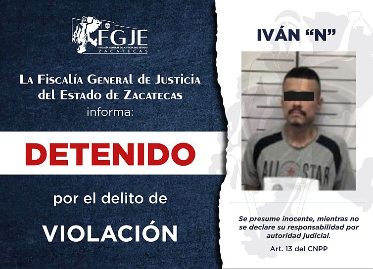 DETIENEN A SEIS PERSONAS POR DELITOS DE VIOLACIÓN, EXTORSIÓN, ABUSO SEXUAL Y FRAUDE