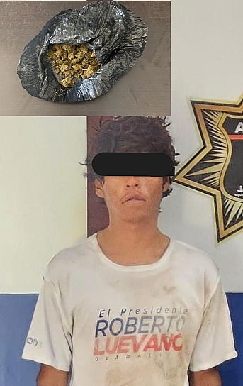 DETIENEN A JOVEN EN GUADALUPE CON PRESUNTA MARIHUANA DURANTE RECORRIDO DE VIGILANCIA