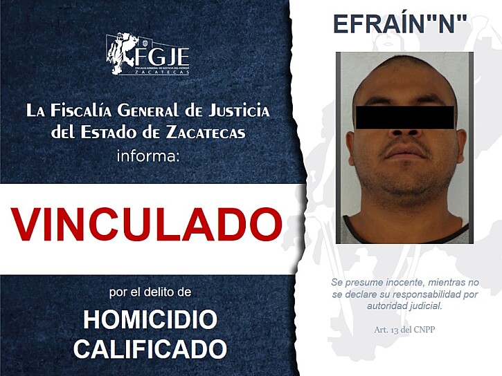 VINCULAN A EFRAÍN “N” POR HOMICIDIO CALIFICADO EN JUAN ALDAMA