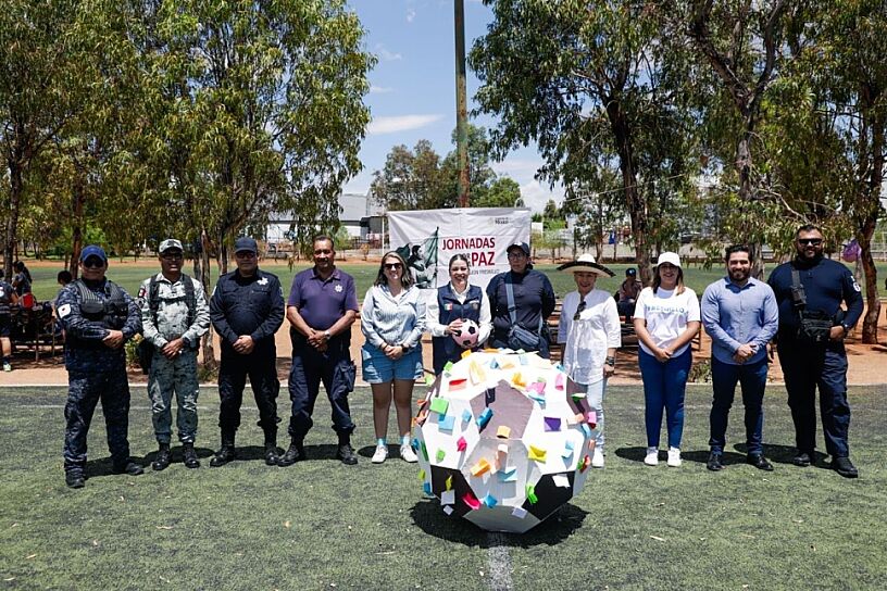 EL BALÓN COMO PUNTO DE ENCUENTRO: REALIZAN JORNADA POR LA PAZ EN FRESNILLO