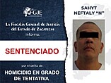 CASI 20 AÑOS DE PRISIÓN POR HOMICIDIO EN TENTATIVA EN GUADALUPE