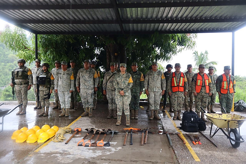 MANTIENEN FUERZAS ARMADAS OPERATIVO PREVENTIVO POR TEMPORADA DE LLUVIAS
