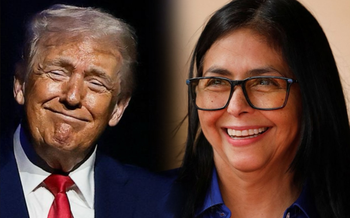 INVITA TRUMP A DELCY RODRÍGUEZ A WASHINGTON TRAS LA CAÍDA DEL GOBIERNO DE MADURO