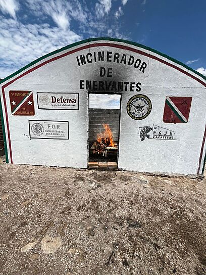 INCINERA FGJEZ DROGA ASEGURADA EN 50 INVESTIGACIONES PENALES