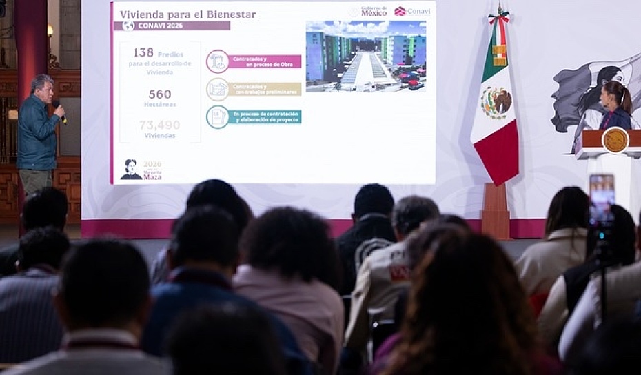REPORTA CLAUDIA SHEINBAUM AVANCE DE 274 MIL VIVIENDAS