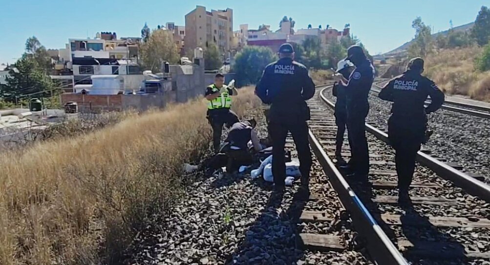 PIERDE MIGRANTE UN PIE AL CAER DEL TREN EN ZACATECAS