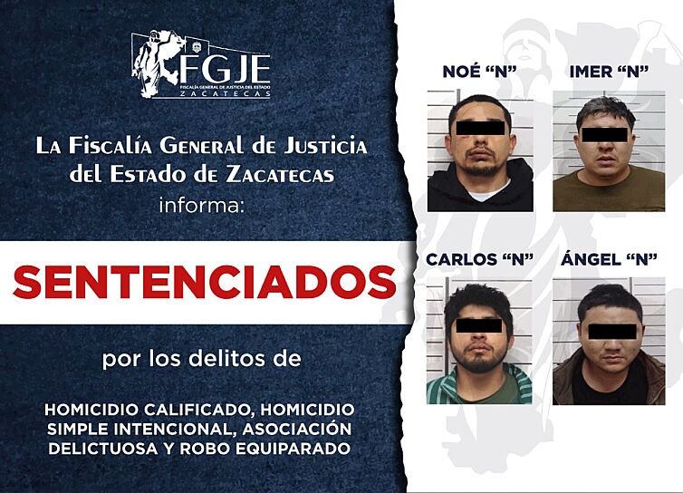 LOS CONDENAN A 50 AÑOS DE PRISIÓN POR HOMICIDIO CALIFICADO   