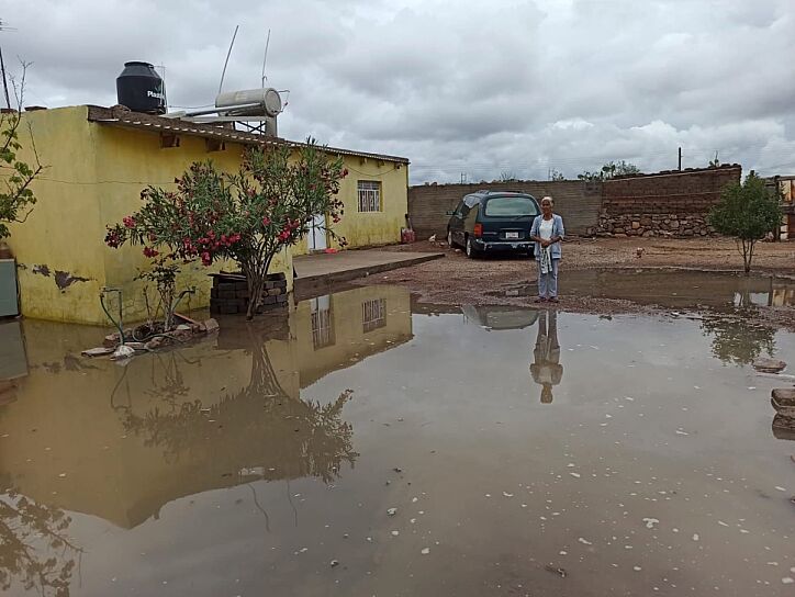 AFECTAN INUNDACIONES VIVIENDAS EN COMUNIDAD DE FRESNILLO