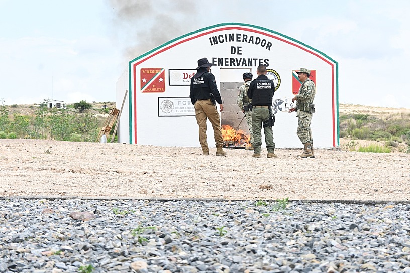 INCINERAN NARCÓTICOS DECOMISADOS EN OPERATIVOS