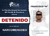 CUMPLIMENTA FGJEZ CUATRO ÓRDENES DE APREHENSIÓN POR DIVERSOS DELITOS