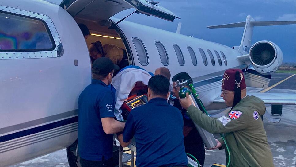 TRASLADAN VÍA AÉREA A TEXAS A NIÑA QUE SUFRIÓ QUEMADURAS GRAVES