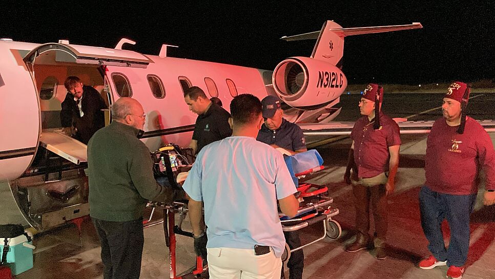 LOGRAN SHRINERS TRASLADO AÉREO A EUA DE BEBÉ CON QUEMADURAS