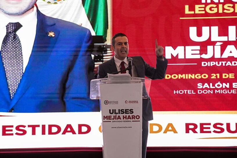 CONFIRMA ULISES MEJÍA PARTICIPACIÓN EN PROCESO INTERNO DE MORENA