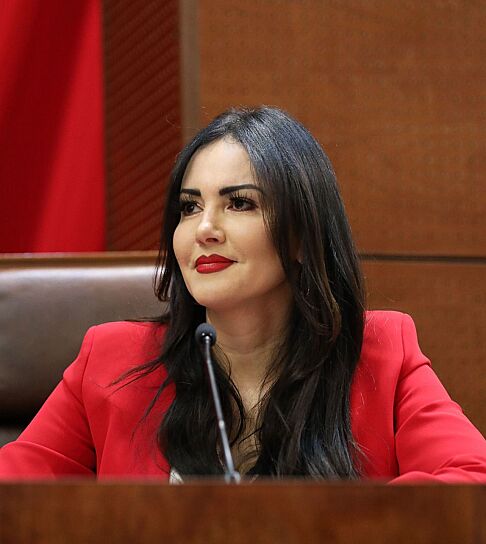 MUJER AL FRENTE DEL CONTROL