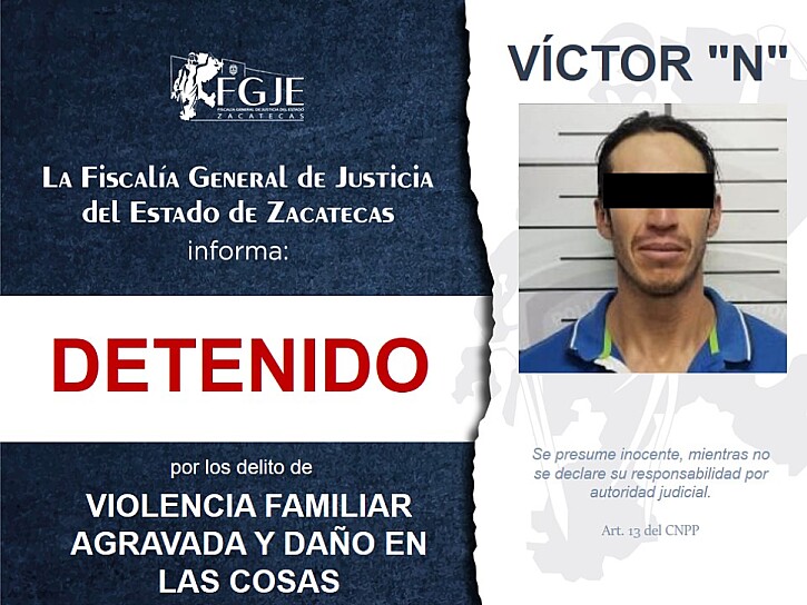 CUMPLIMENTA FGJEZ CINCO ÓRDENES DE APREHENSIÓN EN 24 HORAS