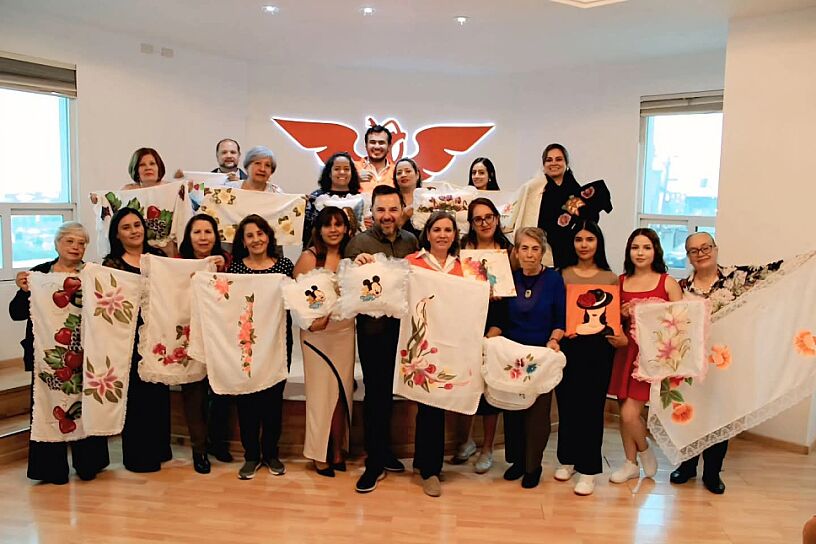 CONCLUYE TALLER DE PINTURA TEXTIL IMPULSADO POR MOVIMIENTO CIUDADANO