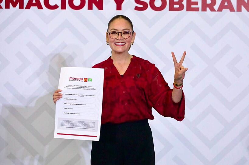 SE REGISTRA VERÓNICA DÍAZ COMO ASPIRANTE A COORDINACIÓN ESTATAL DE MORENA