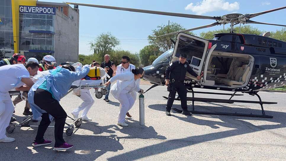 TRASLADA SSP POR AIRE A MENOR LESIONADO