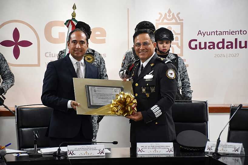 RECONOCE GUADALUPE A GUARDIA NACIONAL POR SÉPTIMO ANIVERSARIO