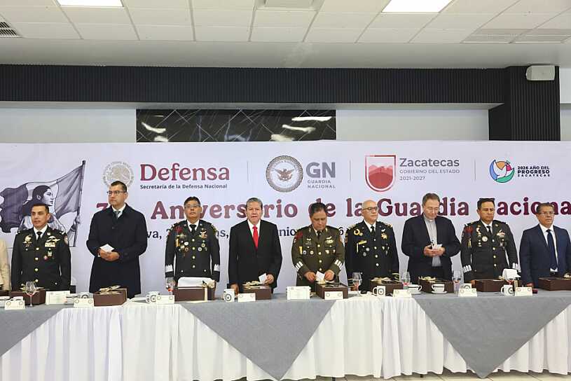 RECONOCE DAVID MONREAL A GUARDIA NACIONAL EN SU SÉPTIMO ANIVERSARIO