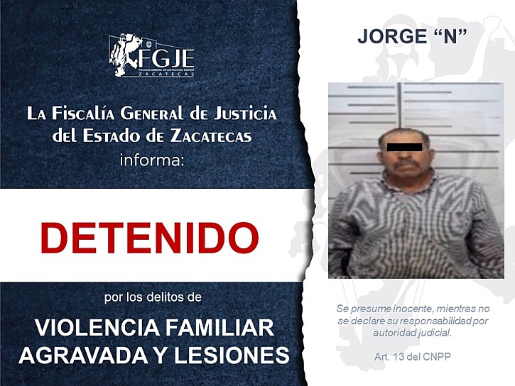 EJECUTA FGJEZ 8 ÓRDENES DE APREHENSIÓN POR DISTINTOS DELITOS