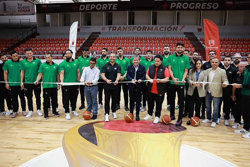 RECIBIRÁ LA SELECCIÓN MEXICANA DE BÁSQUETBOL APOYO DE ZACATECAS: DMA