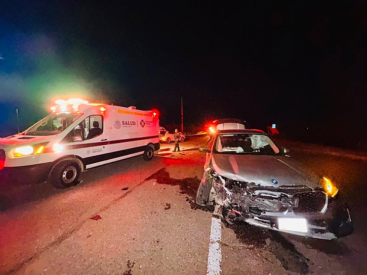 REPORTAN FUERTE CHOQUE SIN LESIONADOS EN CARRETERA SOMBRERETE-DURANGO