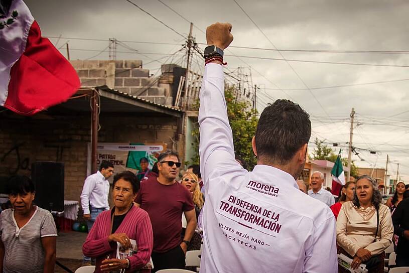 FORTALECE ULISES MEJÍA LA ORGANIZACIÓN EN FRESNILLO