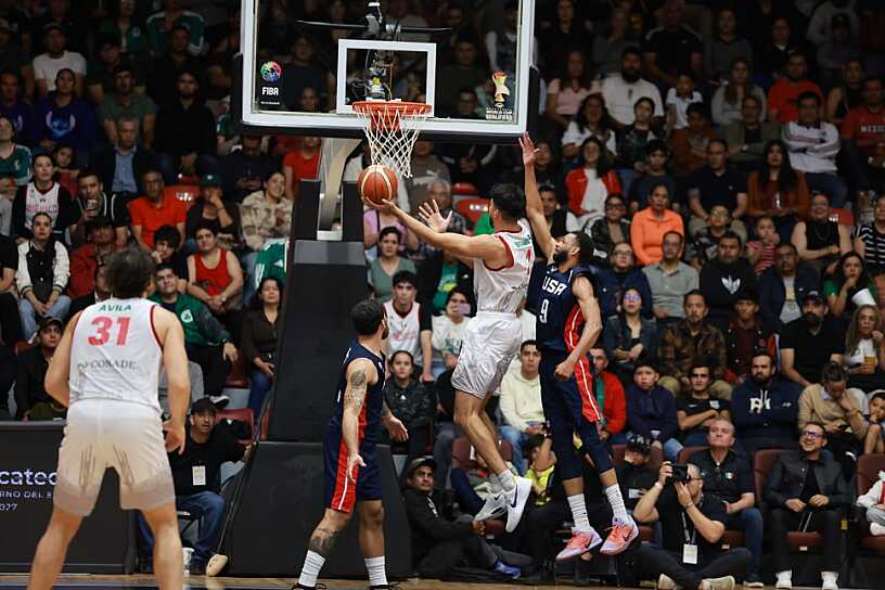 PIERDE MÉXICO TRAS REÑIDO Y EMOCIONANTE JUEGO DE BASQUETBOL