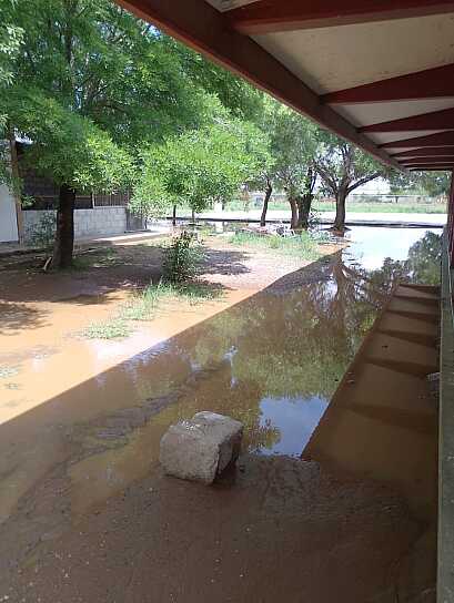 REPORTAN AFECTACIONES EN ESCUELAS DE FRESNILLO POR LLUVIAS