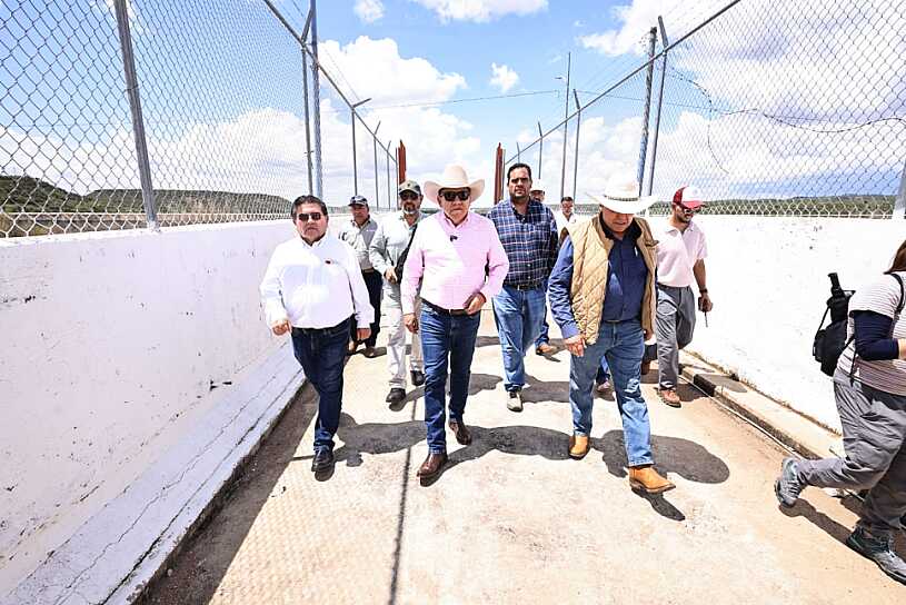 SUPERVISA GOBERNADOR PRESAS DE RÍO GRANDE Y MIGUEL AUZA