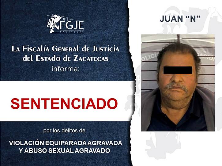 DICTAN 27 AÑOS DE PRISIÓN A JUAN "N" POR VIOLACIÓN Y ABUSO SEXUAL