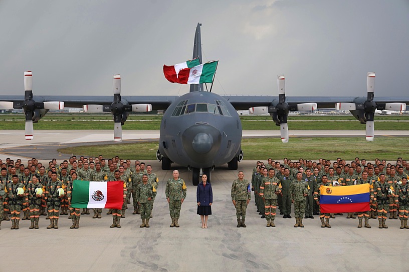 RECONOCE CLAUDIA SHEINBAUM LABOR DEL AGRUPAMIENTO YUMARE EN VENEZUELA
