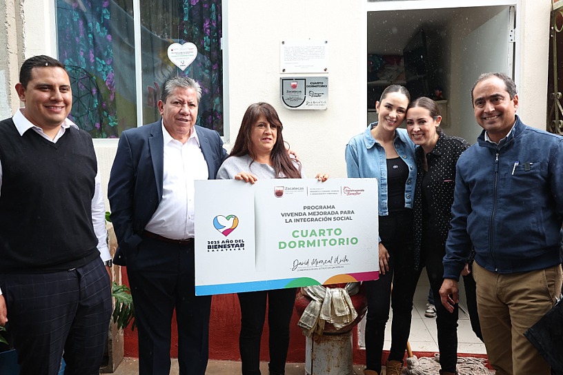 ENTREGAN CUARTOS, DORMITORIOS Y BAÑOS EN GUADALUPE