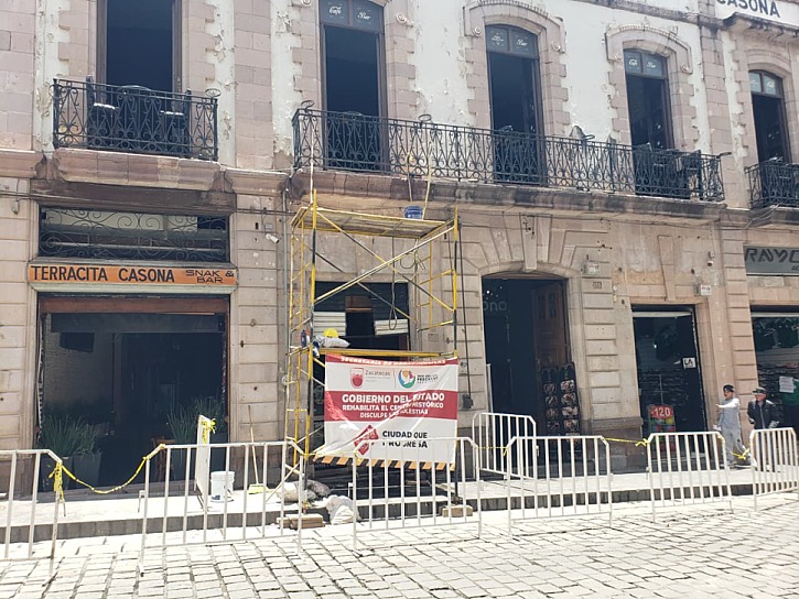 AMPLÍA OBRAS PÚBLICAS REHABILITACIÓN DE FACHADAS EN CENTRO HISTÓRICO ZACATECAS