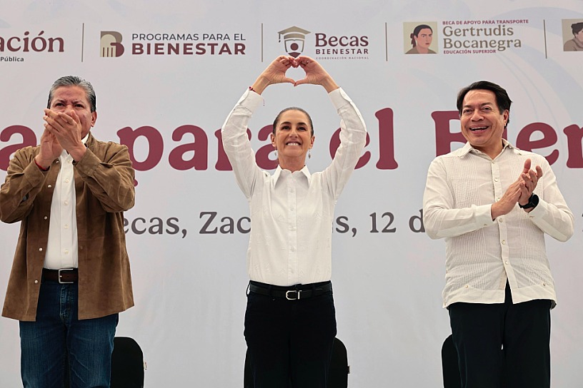 ANUNCIA CLAUDIA SHEINBAUM BECA UNIVERSITARIA PARA ESTUDIANTES DE ZACATECAS