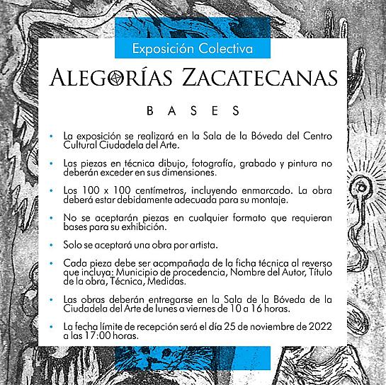 ANUNCIAN CONVOCATORIA PARA EXPOSICIÓN ALEGORÍAS ZACATECANAS