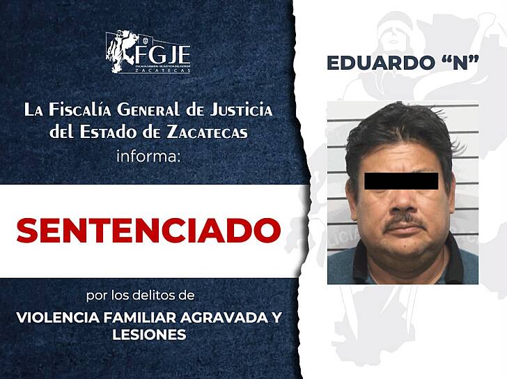 DAN SENTENCIA POR VIOLENCIA FAMILIAR AGRAVADA Y LESIONES
