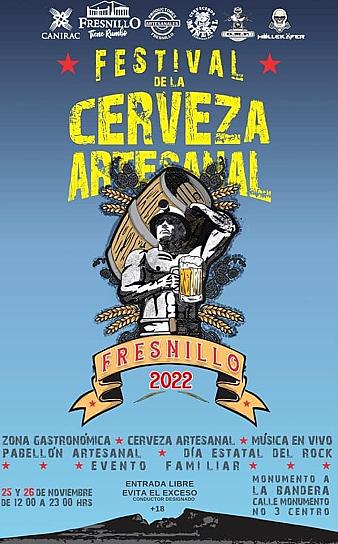 ANUNCIAN EDICIÓN 2023 DEL FESTIVAL DE LA CERVEZA ARTESANAL EN FRESNILLO 