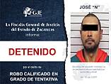 EJECUTA FGJEZ DOS ÓRDENES DE APREHENSIÓN POR ROBO Y OMISIÓN