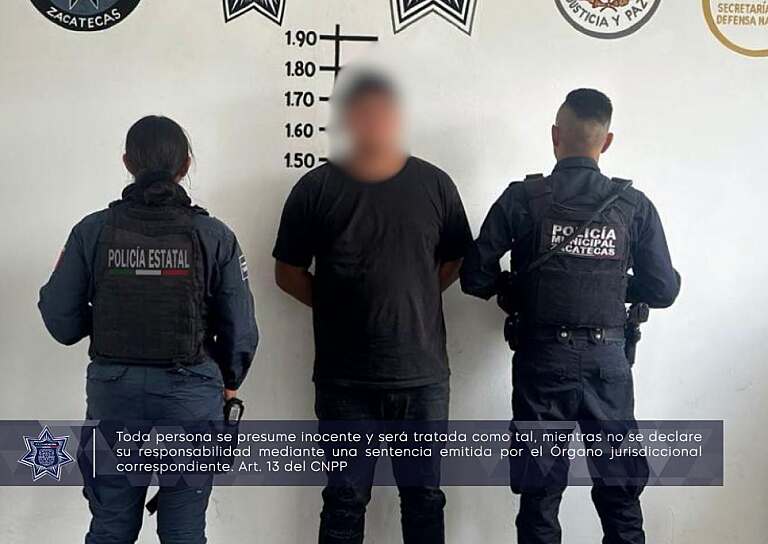DETIENEN A HOMBRE POR VIOLENCIA FAMILIAR Y AMENAZAS EN LA COLONIA LÁZARO CÁRDENAS
